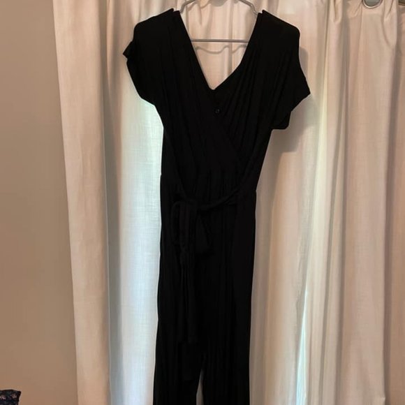 Latched Mama Pants - Latched Mama V-Neck Nursing Jumpsuit